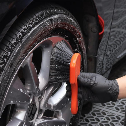 Effortless Wheel Cleaning Brush with Soft Bristles and Ergonomic Handle - Wnkrs