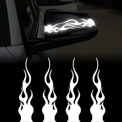 Flame Design Reflective Safety Tape for Cars and Motorcycles - Wnkrs