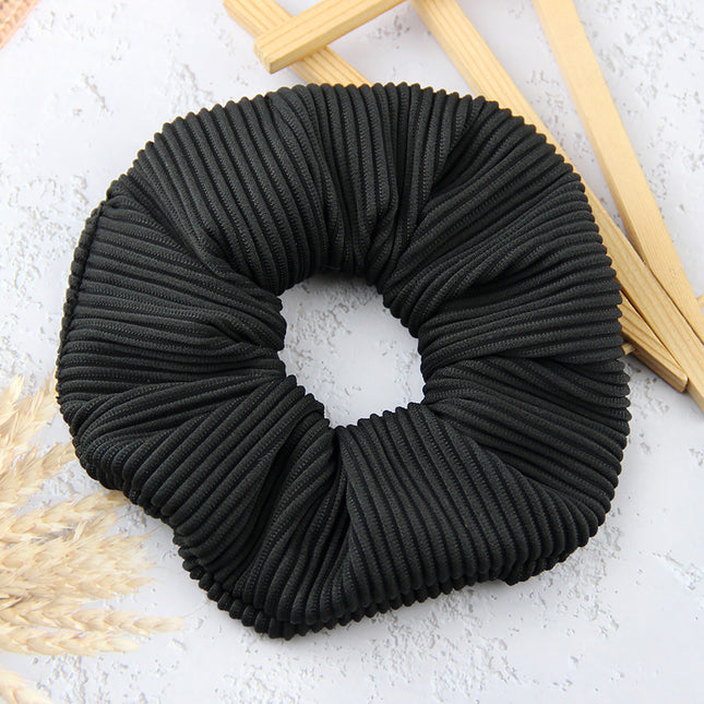 Striped Flannel Headflower Scrunchie