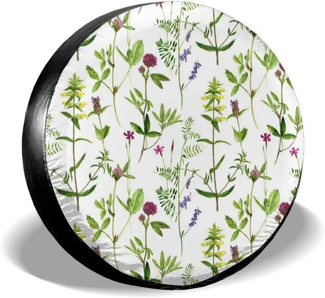 Charming Floral Backup Camera Tire Cover for SUV, Jeep, RV – Weatherproof Polyester Accessory - Wnkrs