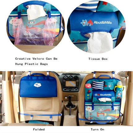 Foldable Cartoon Car Back Seat Organizer for Kids - Wnkrs