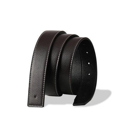 Ceinture de luxe en cuir véritable pour homme