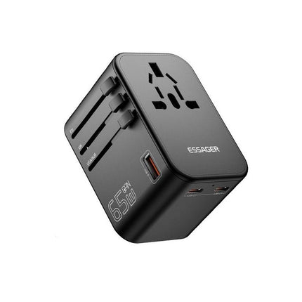 Adaptador de viaje universal con carga rápida de 65 W