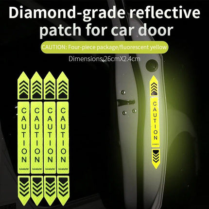 High-Visibility Vehicle Door Safety Reflective Stickers - Wnkrs