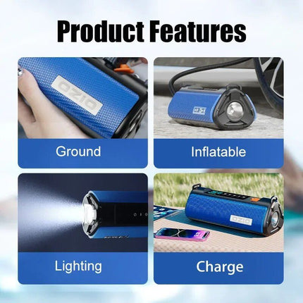 Portable Tire Inflator with Emergency Car Jump Starter & Multifunctional Air Pump - Wnkrs