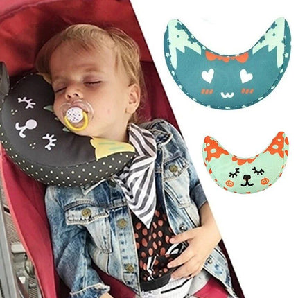 Soft Cotton Car Neck Pillow for Children - Premium Headrest Pad & Shoulder Support Cushion - Wnkrs