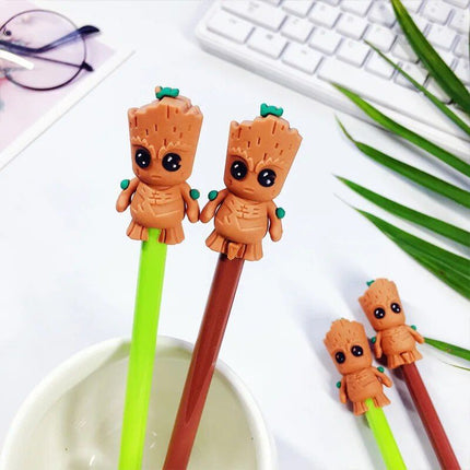 20pcs Lovely Cartoon Black Tree Man Neutral Pens - Wnkrs