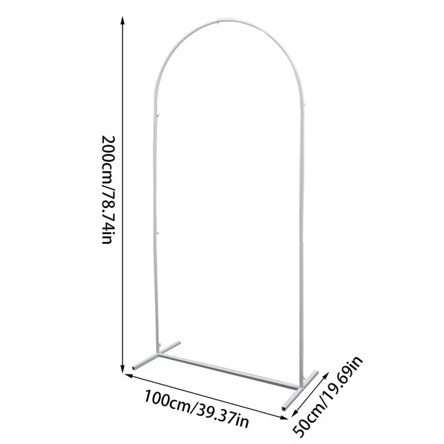 Elegant 2x1m Metal Wedding Arch - Wnkrs