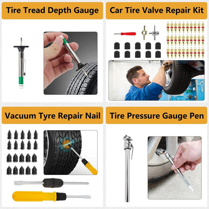 Complete Car Tire Repair & Emergency Tool Set - Wnkrs