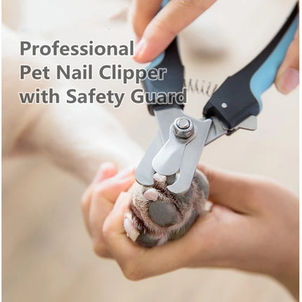 Coupe-ongles professionnel pour animaux de compagnie avec protection de sécurité pour chats et chiens