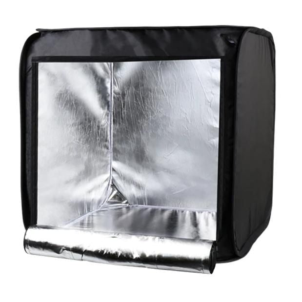 Portable LED Photography Light Box Studio with Adjustable Brightness and 4 Color Backdrops