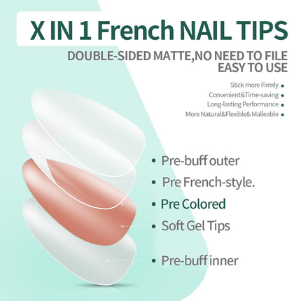 French Gel Nail Tips