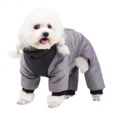 Manteau d'hiver imperméable pour chien avec anneau en D 