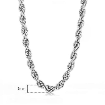 New Fashion Twisted Rope Link Chain - Wnkrs