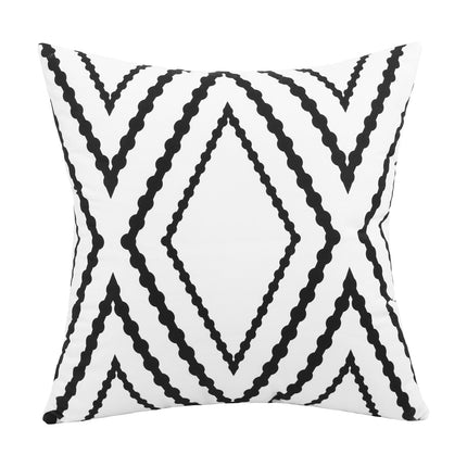 Boho Waterproof Geometric Throw Pillow Covers for Outdoor and Indoor Use