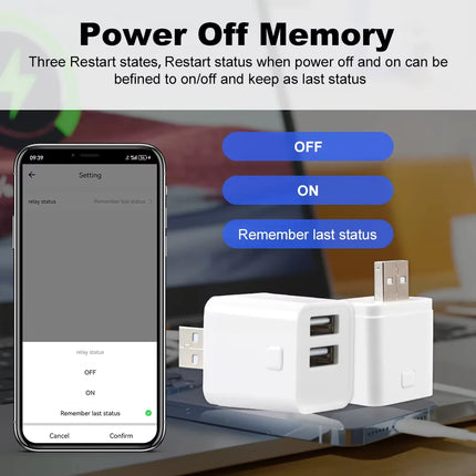 Smart WiFi USB Power Adapter Switch