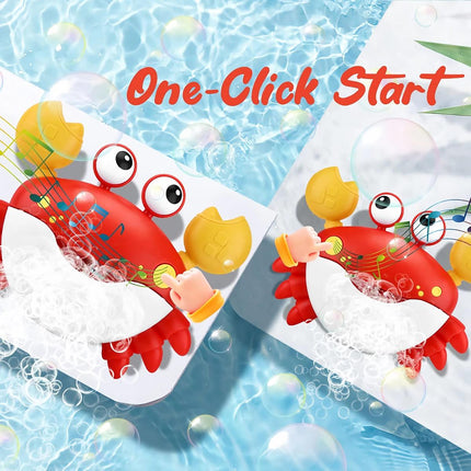 Red Crab Bath Toy Bubble Machine