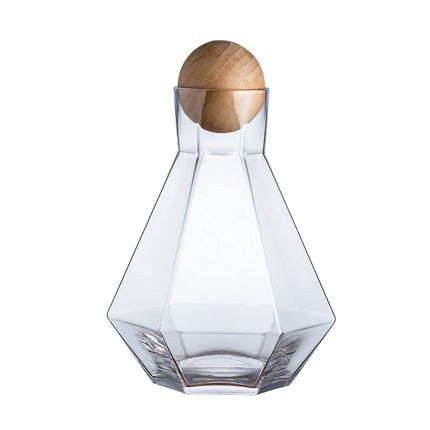 Ensemble de carafe en verre élégant avec couvercle en bois – Parfait pour toutes les occasions