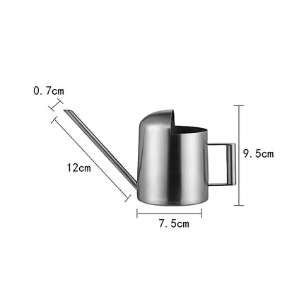 Regadera de acero inoxidable para plantas de interior y exterior – Caño largo de 300 ml