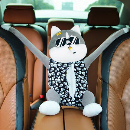 Cute Cartoon Car Tissue Holder - Sun Visor & Armrest Compatible - Wnkrs