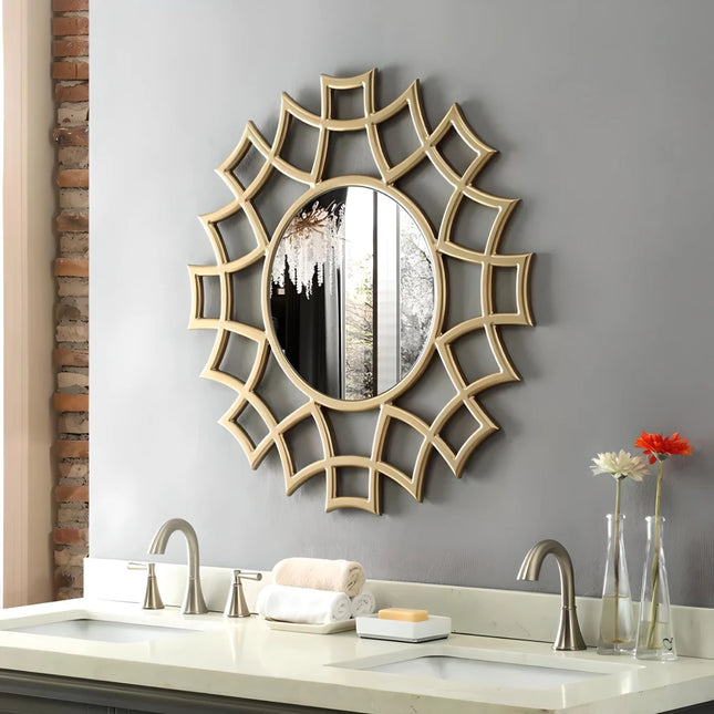 Miroir mural irrégulier de luxe pour une décoration moderne