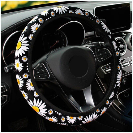 Universal Car Daisy Flower Steering Wheel Cover - Wnkrs