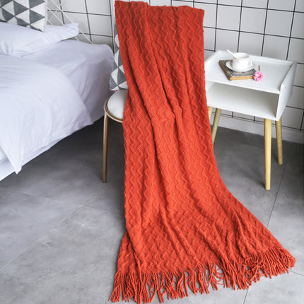 Three-dimensional Water Ripple Air Conditioner Knitted Blanket - Wnkrs