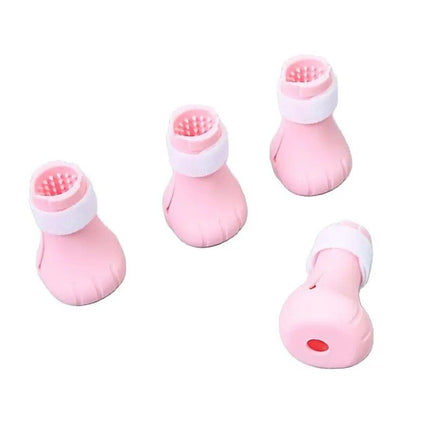 Adjustable Silicone Cat Claw Protector Shoes for Grooming and Bathing - Wnkrs