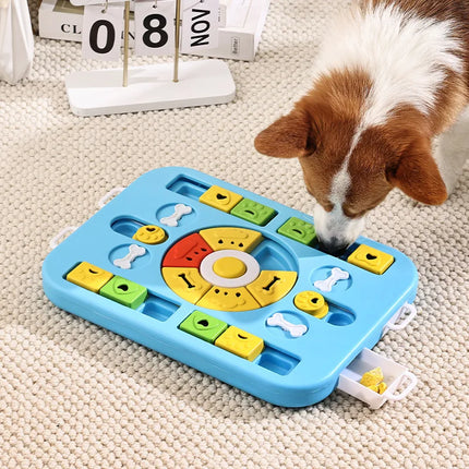 Jouet puzzle interactif pour chien avec alimentation lente