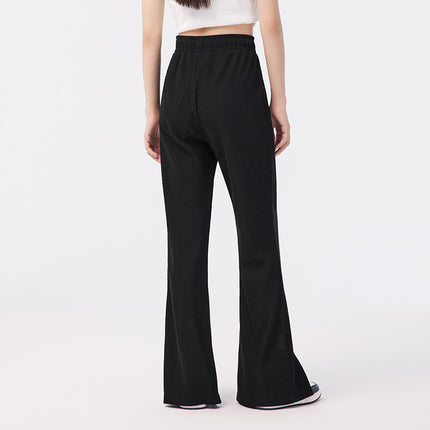 Pantalon évasé tendance fendu pour femme