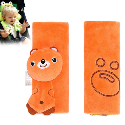 Kids Cartoon Plush Seat Belt Covers - Safety Shoulder Pads - Wnkrs