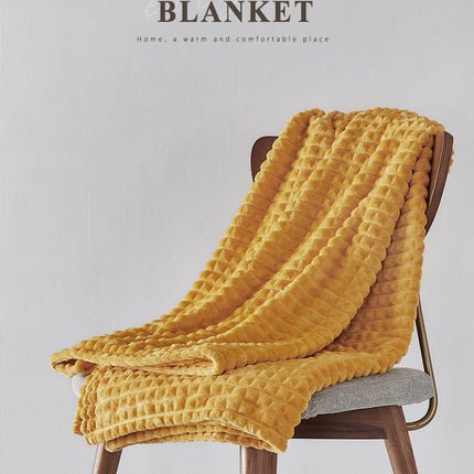 Flannel Plaid Blanket Soft Comfortable And Warm Nap Blanket - Wnkrs