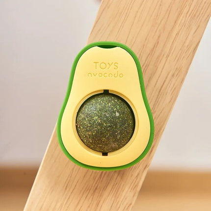 Avocado Catnip Lickable Toy Ball: Healthy & Interactive Treat for Cats - Wnkrs