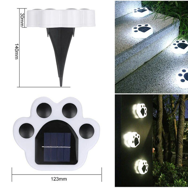 Solar Bear Paw LED Ground Lights - Wnkrs