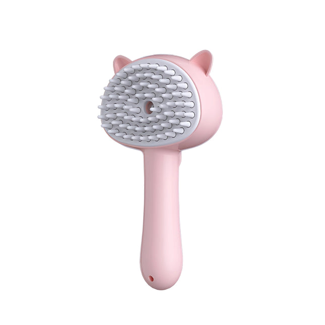 Brosse à vapeur électrique 3 en 1 pour toilettage d'animaux de compagnie avec peigne de massage et d'épilation