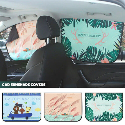 Universal Magnetic Car Window Sunshade with Cartoon Design - UV Protection for Kids and Babies - Wnkrs