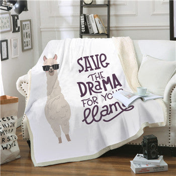 Square Blanket Thick Plush Digital Printing - Wnkrs