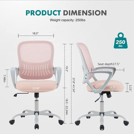 Mid Back Ergonomic Mesh Office Chair - Wnkrs