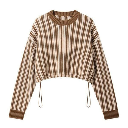Chic Striped Wool-Blend Pullover - Wnkrs