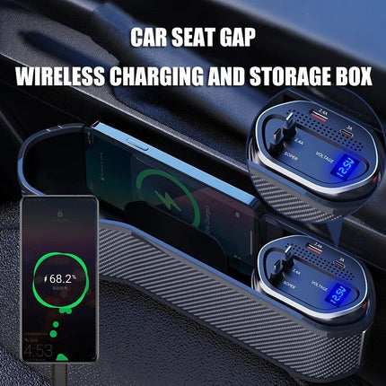 Multi-Function Car Seat Gap Organizer with Wireless & Fast Charging - Wnkrs