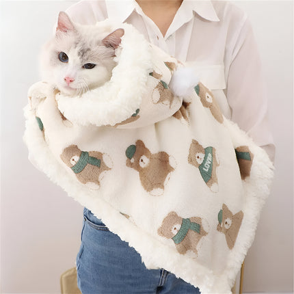 Sac de couchage pour chat Sphynx - Couverture chaude d'hiver pour animaux de compagnie