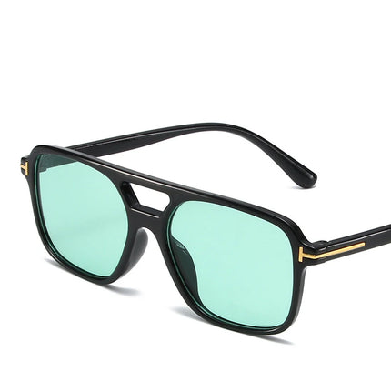 Lunettes de soleil à rivets carrées tendance