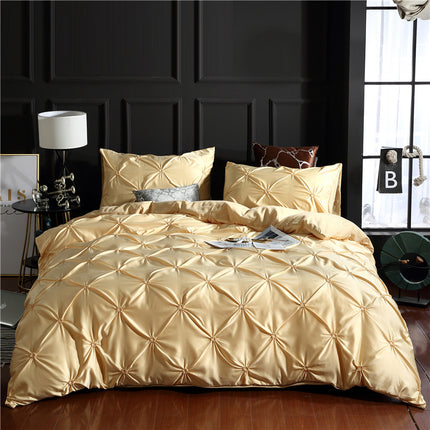 Three-piece Solid Color Bed Sheet Duvet Cover - Wnkrs