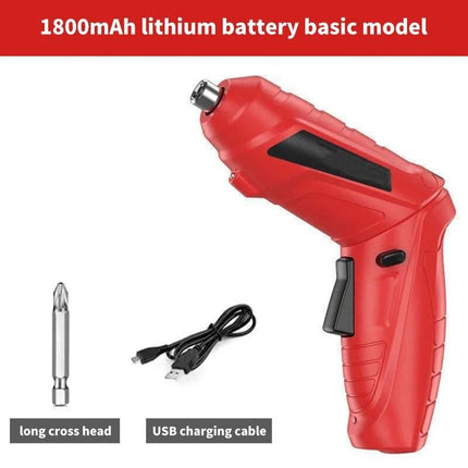 3.6V Compact Cordless Electric Drill & Screwdriver with LED Light and Rechargeable Battery - Wnkrs