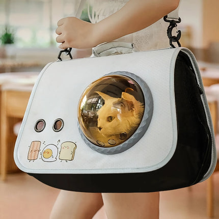 Sac de transport portable pour chat - Sac à bandoulière respirant pour animaux de compagnie pour petits chiens et chats