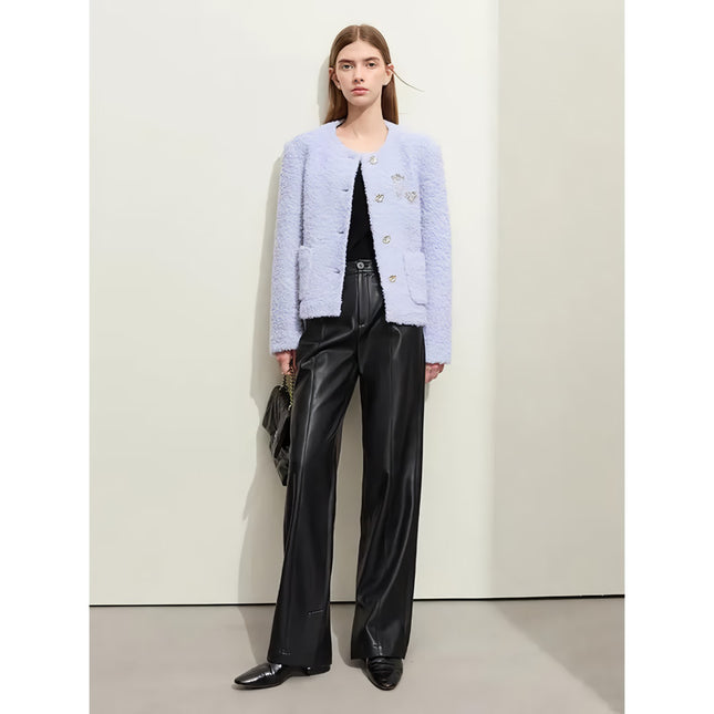 Abrigo de lana elegante para mujer