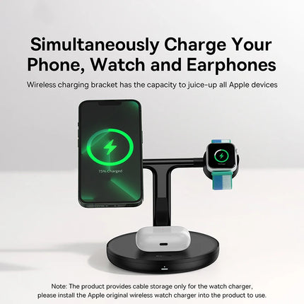 3-in-1 Magnetic Wireless Charger Stan