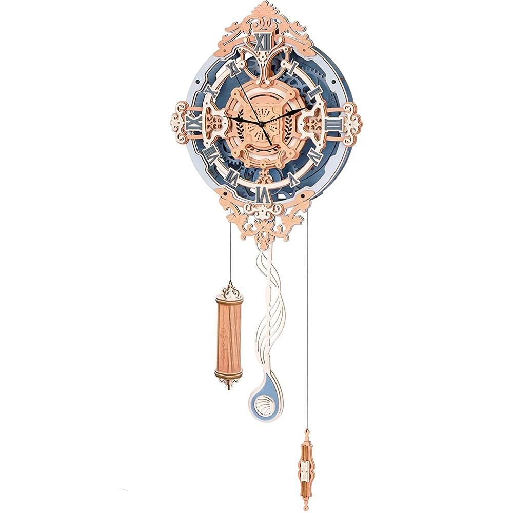 Wall Clock 3D Wooden Puzzle - Enchanting IQ Puzzle Model