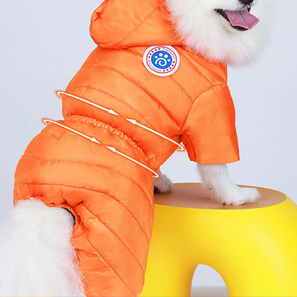 Combinaison d'hiver chaude et imperméable pour chien