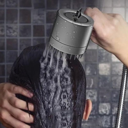 High-Pressure 3-Mode Adjustable Shower Head with Water-Saving Filter - Portable Bathroom Accessory